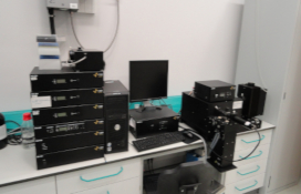 photo of the Stopped-Flow Spectrometer System for absorbance and fluorescence measurements
