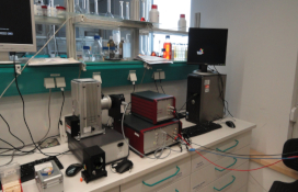 photo of the Set for spectrophotometry setup with intensity control